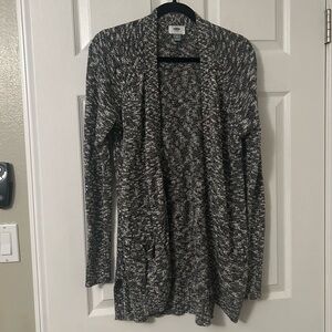 Old Navy Black and White Cozy Cardigan Sweater